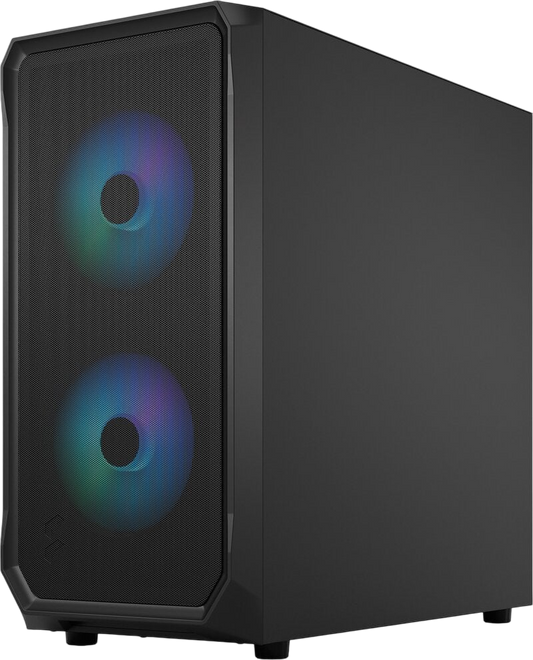 Fractal Focus 2 RGB Black TG Clear Tint datorchassi