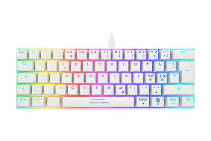 Compact RGB Mekaniskt Tangentbord Vit Line