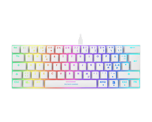 Compact RGB Mekaniskt Tangentbord Vit Line